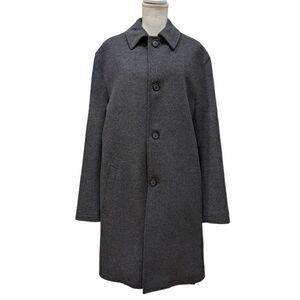 Jacob Siegel Company for Nordstrom Men's 100% Wool Long Coat Size 44L in Grey